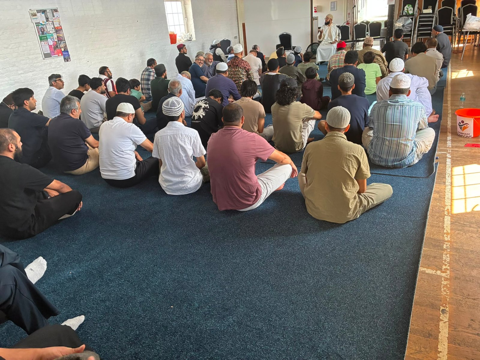 Inside the prayer hall at The Oast, Rainham
